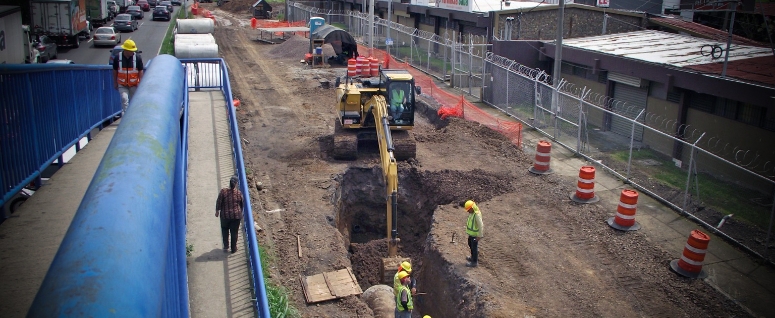 Foto de las labores constructivas en el sector de Hatillo 5 y 6