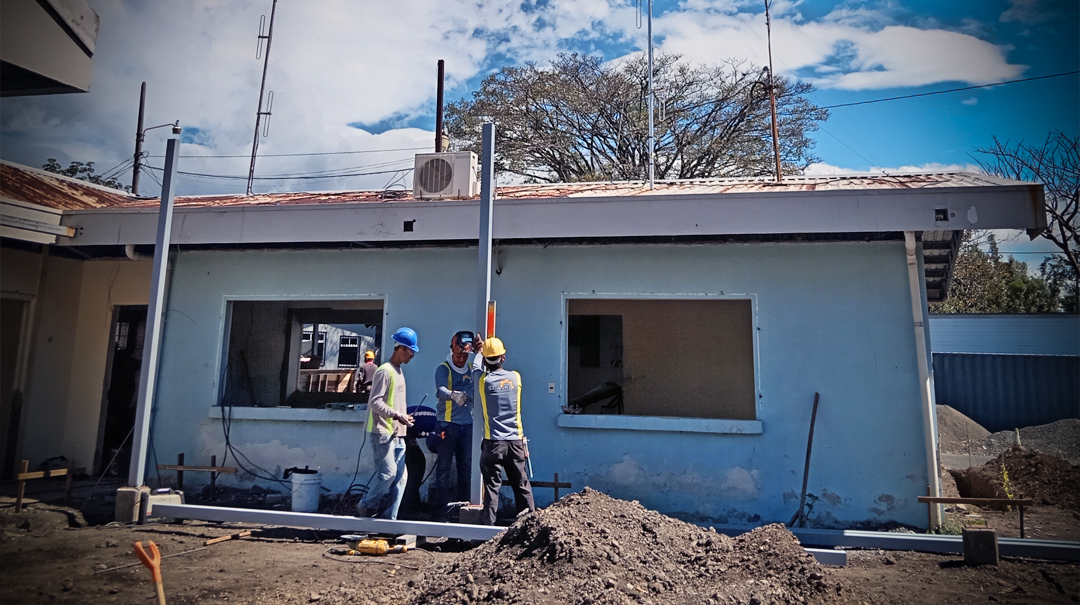 Fotografía que muestra una construcción para ilustrar el aporte de materiales