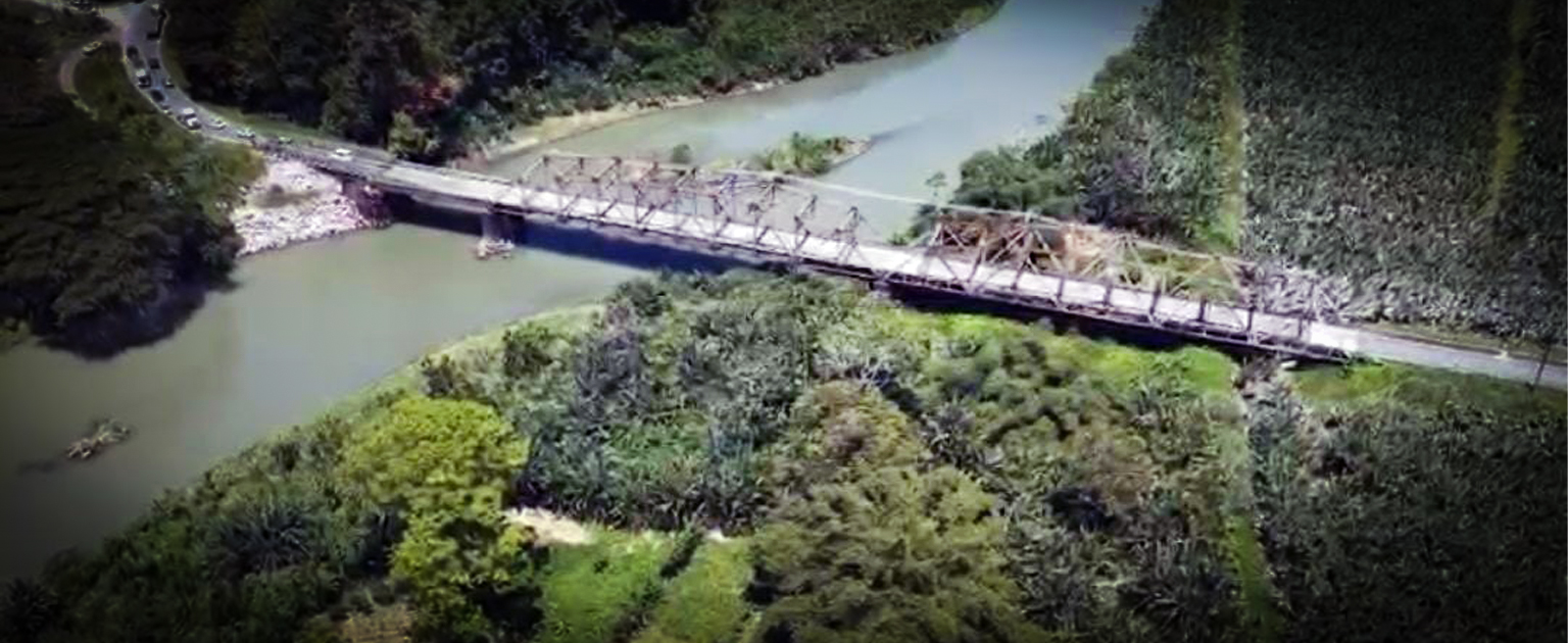 Fotografía aérea que muestra la estructura que será sustituida