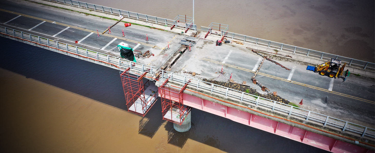 Foto aérea puente de la Amistad