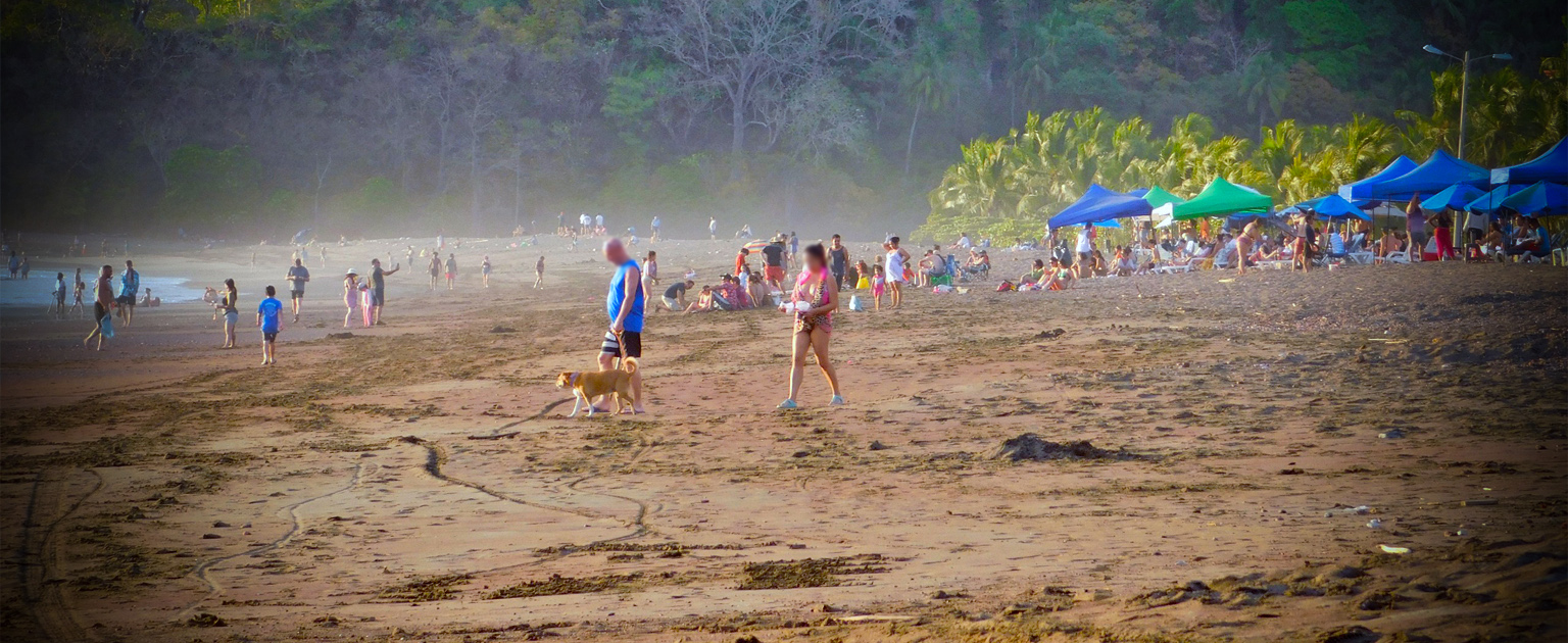 Personas en playa