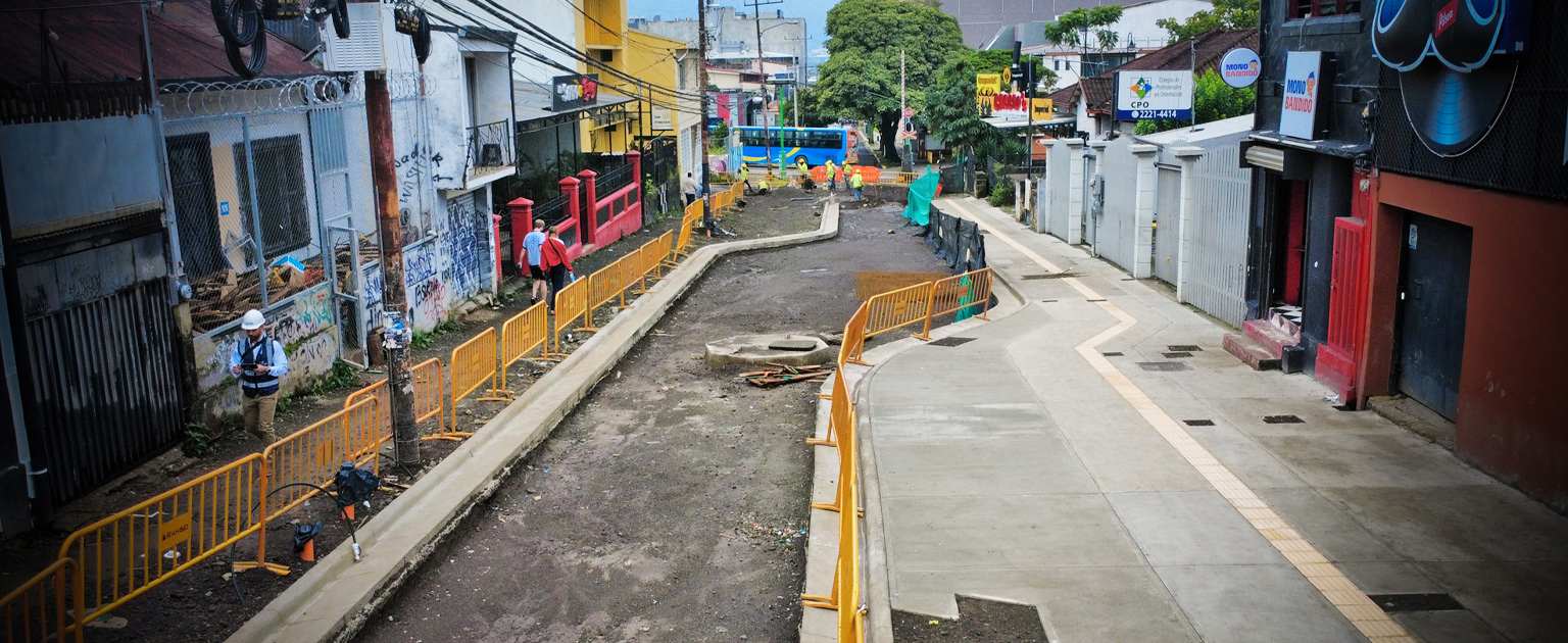 Boulevard en construcción