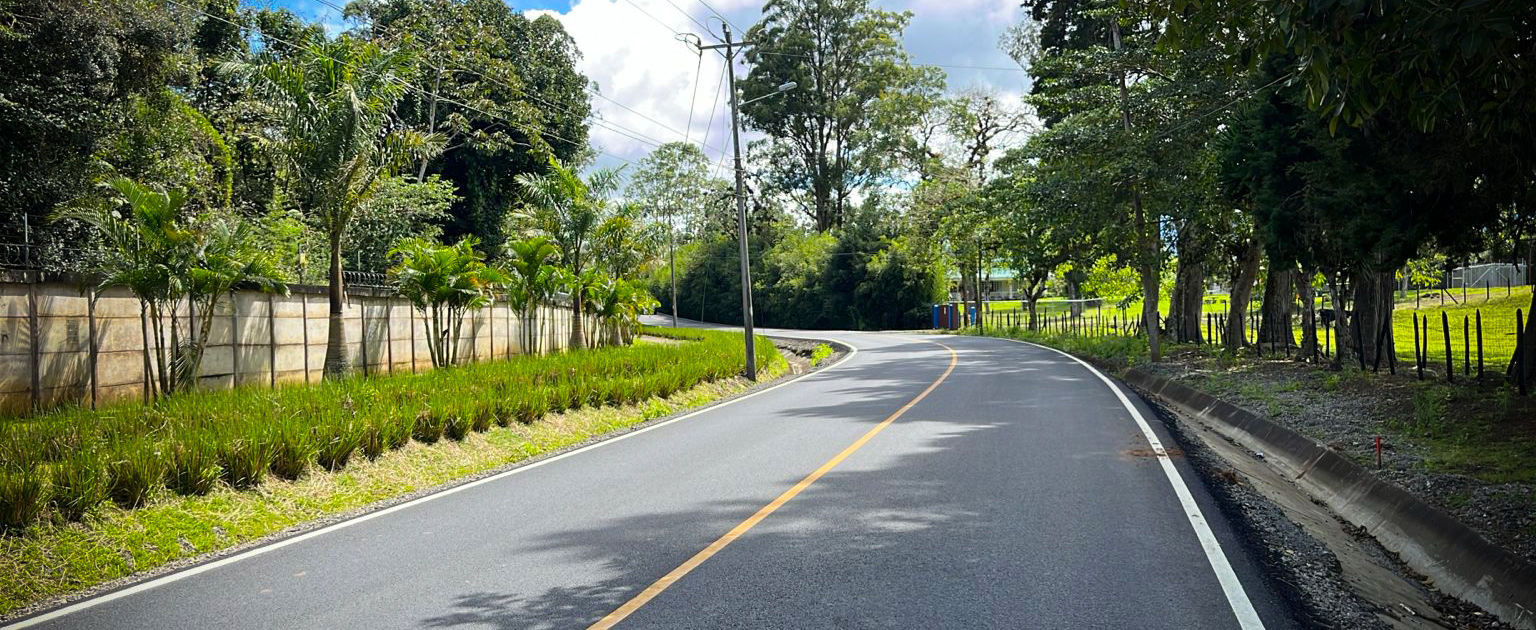 Fotografía de las obras concluidas en Calle Cóncavas, Cartago. 