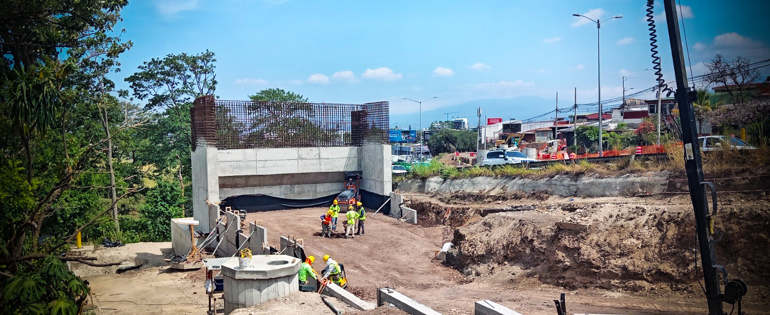 Toma aérea de las obras en ejecución en Hatillo 7 y 8