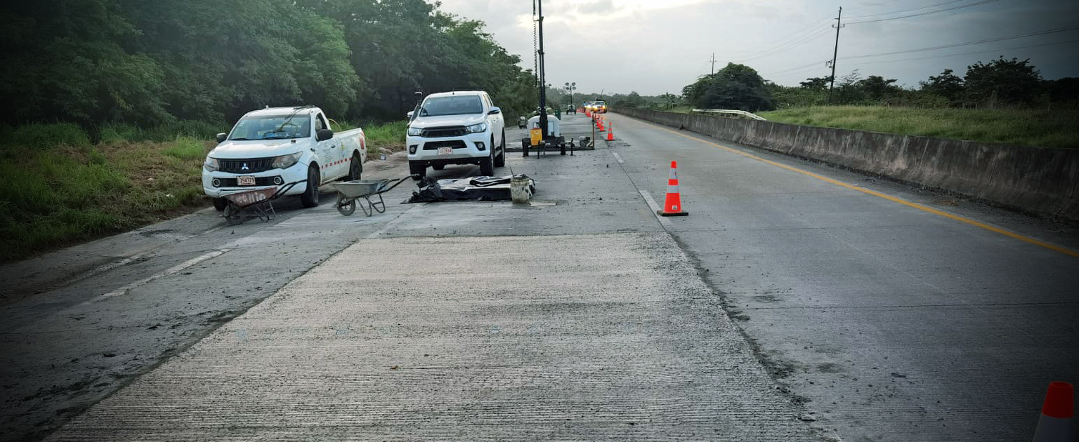 Foto de las losas de concreto que se deben de sustituir