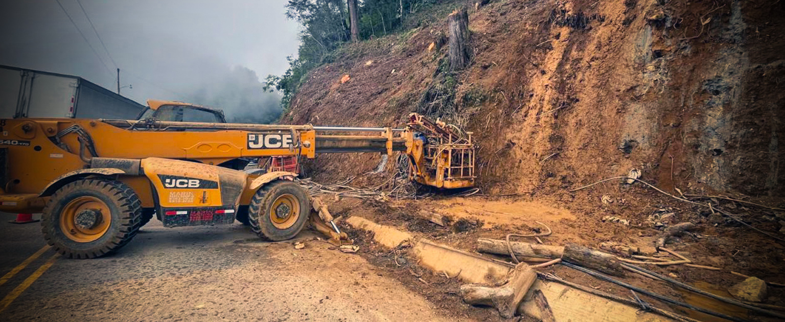 Fotografía que muestra las obras que se realizan en el Zona Sur