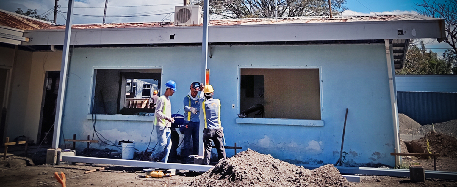 Fotografía que muestra una construcción para ilustrar el aporte de materiales
