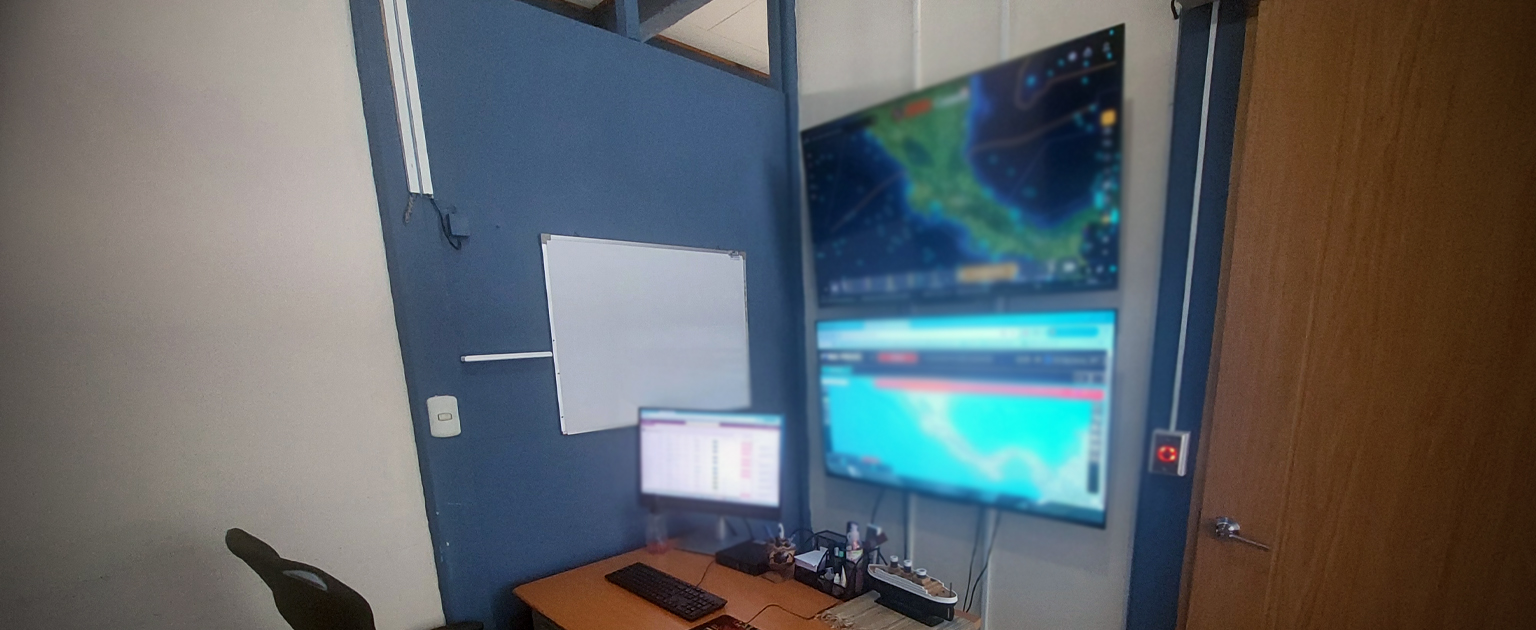 Fotografía que muestra el centro de monitoreo