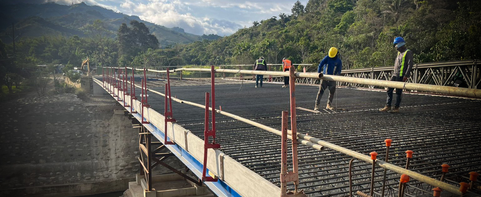 Fotografía que muestra parte de la estructura que se está construyendo